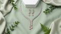 Signature Floral-Leaf AD Necklace and Drop Earrings